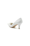 Flower Pointed Toe Wedding Stiletto Heels