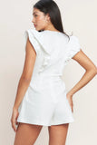 JUST FEELS RIGHT WHITE ROMPER