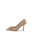 Glitter Pointed Toe Rhinestone Party Shoes