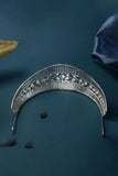 Womens Silver Copper Cubic Zirconia Crowns