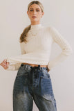 Winnie Ribbed Top in Cream FINAL SALE