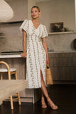 Emmy Embroidered Midi Dress