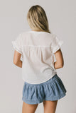 Kaytee Striped Top in White