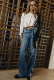 Margaret Twist Button Up in Champagne