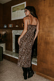 Janice Leopard Midi Dress