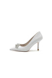 Rhinestone Beaded Glitter Pointed Toe Stiletto Heels