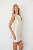 Katie Cowl Boat Neck Mini Dress