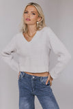 Serena Knit Sweater in Grey FINAL SALE