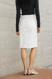 Indra Denim Midi Skirt FINAL SALE