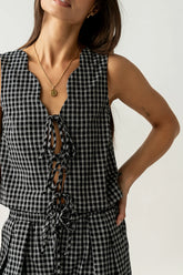 Lea Plaid Vest