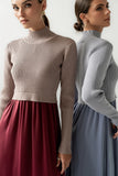 Zeda Midi Dress in Wine FINAL SALE