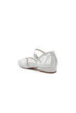 Pointed Toe Strap Buckle Mesh Low Heels
