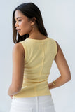 Apollo Knit Tank Top in Yellow