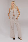 Eslyn Baggy Pants in Taupe FINAL SALE