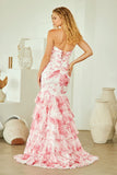 Camille Gown Floral Mermaid Fitted Strapless Dress