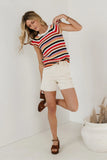 Lexi Sweater Top in Striped FINAL SALE