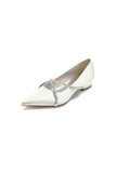 Pointed Toe Rhinestone Strap Kitten Heels