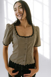 Marrel Gingham Blouse