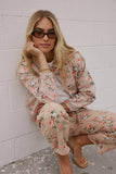 Kellie Floral Bomber Jacket in Vintage Ginger FINAL SALE