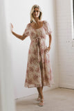 Janie Waist Tie Midi Dress FINAL SALE