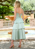Maeve Corset Midi Dress Sage