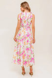 PINK TULIP GARDEN TOP MIDI SKIRT SET