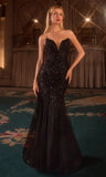 STEPHANIE GOWN MERMAID EVENING DRESS WITH JACKET