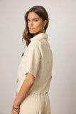 Perrie Floral Button Up in Cream FINAL SALE