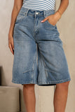 Alden Bermuda Shorts in Medium Wash FINAL SALE