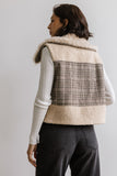 Liv Sherpa Vest in Taupe FINAL SALE