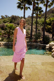 Angela Maxi Dress in Pink FINAL SALE