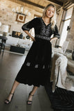 Alina Velvet Midi Dress FINAL SALE