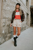 Kenzie Striped Sweater in Red FINAL SALE
