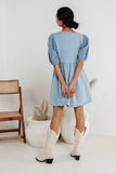 Andra Mini Dress in Blue FINAL SALE