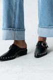 Tessa Western Mule in Black