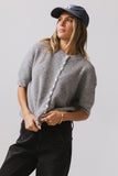 Leah Knit Cardigan in Heather Grey FINAL SALE