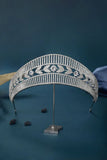 Womens Silver Copper Cubic Zirconia Crowns