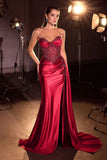 Laryn Gown Strapless Dress With Crystal Beaded Bodice