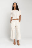 Kortney Floral Oversized Top in Natural