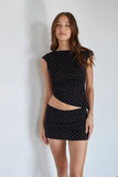 Leena Polka Dot Micro Mini Skort
