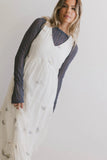 Ari Embroidered Floral Midi Dress FINAL SALE