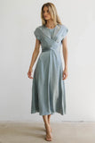 Rosalind Midi Dress in Blue FINAL SALE
