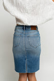 Louise Denim Midi Skirt FINAL SALE