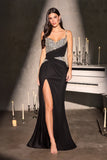 Bennett Gown Crystal Bodice Open Back Dress