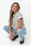 Percey Knit Cardigan in White