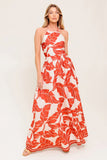MARLEY MAXI DRESS TROPICAL HALTER MAXI FINAL SALE