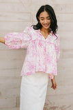 Madison Floral Blouse in Pink FINAL SALE