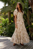 Robbie Floral Midi Dress in Mauve FINAL SALE