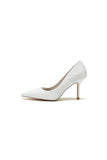 Simple Pointed Toe Lace Wedding Heels