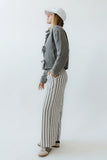 Quinn Quilted Jacket in Charcoal FINAL SALE